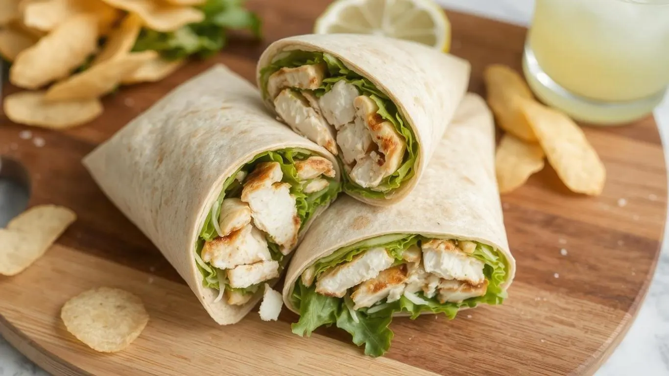 15-Minute Chicken Caesar Wraps