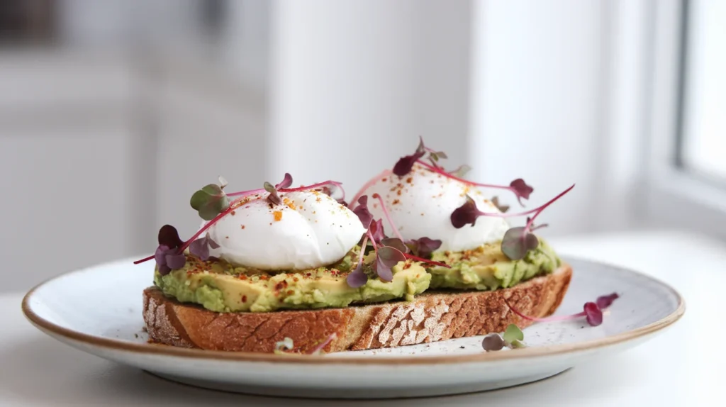 5-Minute Avocado Toast with Poached Eggs