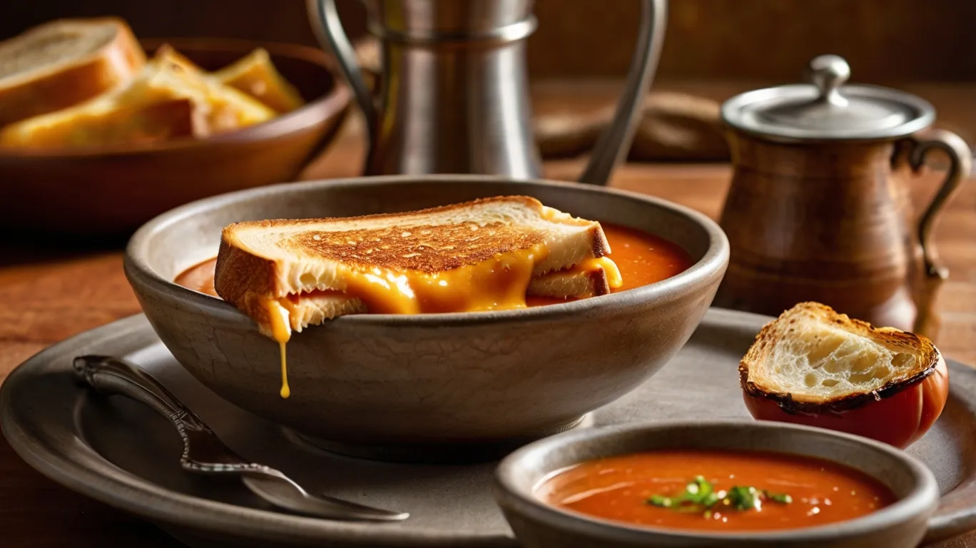 Easy Grilled Cheese with Tomato Soup