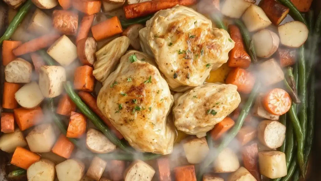 One-Pan Garlic Butter Chicken with Veggies