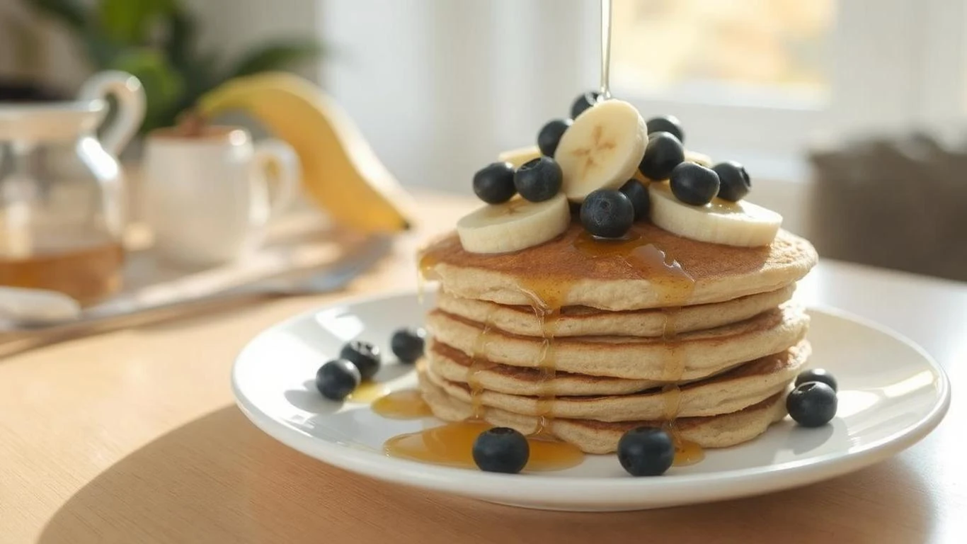 Quick & Easy Banana Oat Pancakes