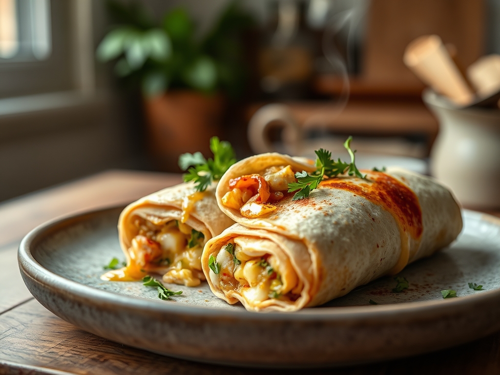 Freezer Breakfast Burritos