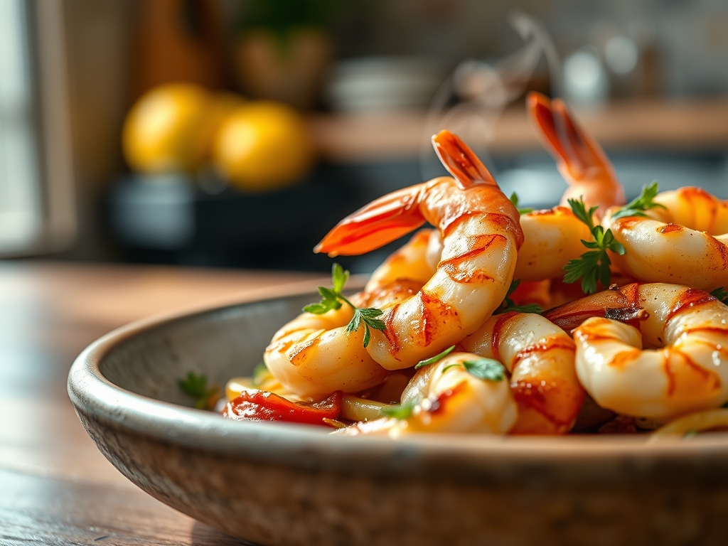 One Skillet Shrimp