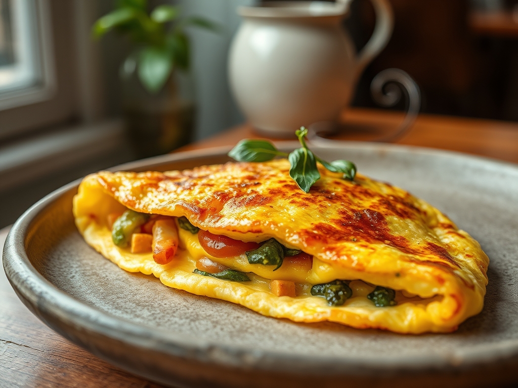10 Min Veggie Omelet